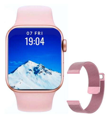 Smart Watch Rose Feminino Faz Ligação Pagamento Nfc Pro 2023