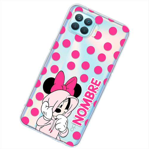 Funda Para Oppo Minnie Mouse Personalizada Tu Nombre