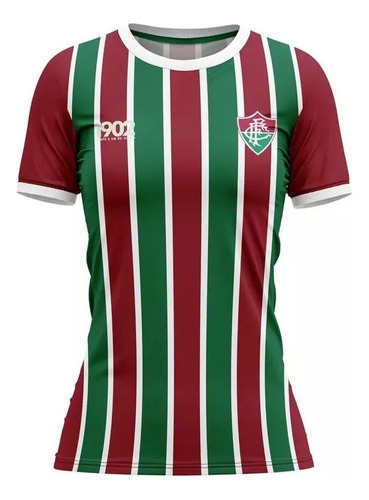 Camiseta Fluminense Feminina 1902 Attract  Licenciada