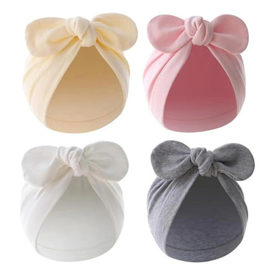 Turbantes Para Niña, 4 Gorritos Bebe Recien Nacido, Gorro