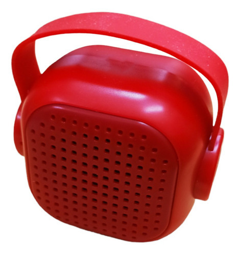 Mini Parlante Portátil Inalámbrico Bluetooth 5w C/ Microfono Color Rojo
