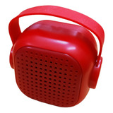 Mini Parlante Portátil Inalámbrico Bluetooth 5w C/ Microfono Color Rojo