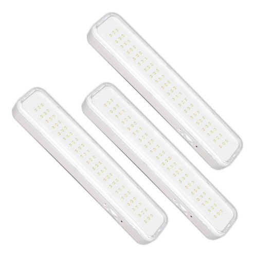 Pack X  3 Luz Emergencia 60 Leds Recargable 220v