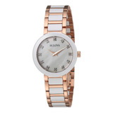 Reloj Casual De Acero Inoxidable Y Cerámica Para Mujeres