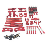 Completo De Piezas De Metal Rc For Wltoys 12428 12423 Rojo .