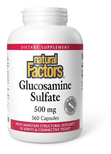 Natural Factors | Glucosamine Sulfate | 500mg | 360 Capsules