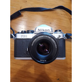 Camara Análoga Nikon Fe2 Con Lente 50 Mm