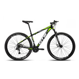 Bicicleta Aro 29 Gts Alumunio Rdx 21v Câmbio Shimano A Disco Cor Preto/verde Tamanho Do Quadro 19