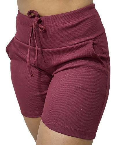 Kit 4 Shorts Feminino Plus Size Bermuda Feminina Elastano