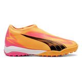 Botines Puma Ultra Match Tt + Mid Jr Niños Fútbol Naranja