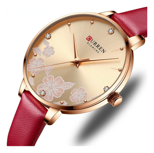 Relojes De Cuarzo Curren Elegant Leather Para Mujer 9068