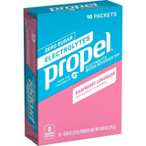 Bebida En Polvo Individual Propel  Limonada Frambuesa 10pzs