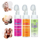 Kit 3 Mousse Facial Espuma De Limpeza Lovely Vegano 150ml