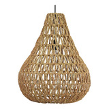 Lampara Seagrass Fibra Natural Colgante Techo 45x52