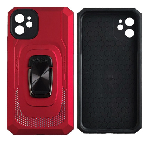 Funda Estuche Anti Choque Armadura Con Anillo Para Celular 