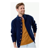 Cardigan Hombre Algarrobo Mauro Sergio Cuello Alto