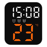 Reloj De Voz Con Alarma De Temperatura Y Control Led Digital