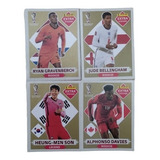 4 Figurinhas Extras Ouro Copa 2022 - Raras Legend