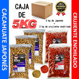 3kg Cacahuate Japonés + 2kg Tipo Hot Nuts - Botanas Kena