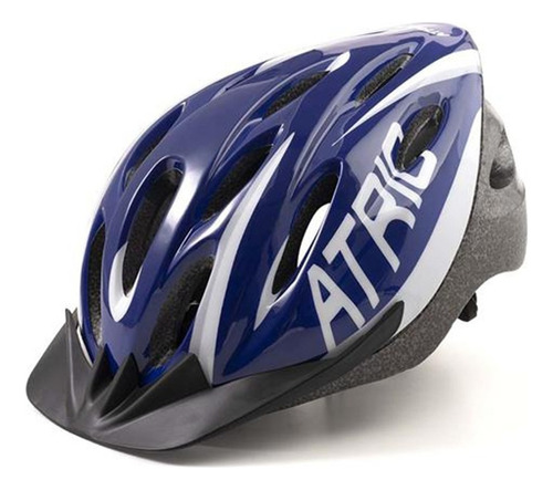 Capacete Ciclismo Adulto M Atrio Mtb 2.0 Azul/branco Com Led Cor Azul