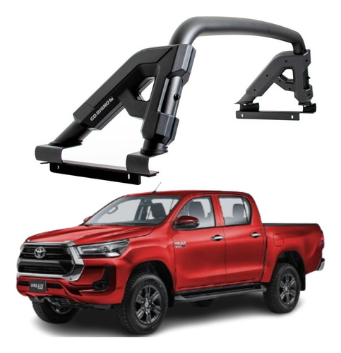 Rollbar Gr Para Toyota Hilux 2016 - 2023 Go Rhino Negro