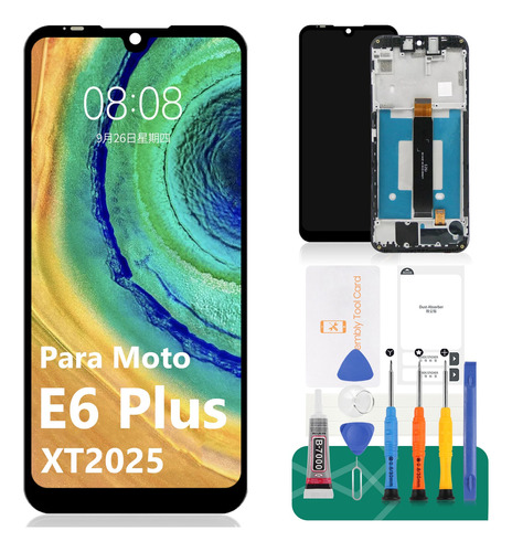 Para Motorola E6 Plus Xt2025 Pantalla Táctil Lcd Con Marco