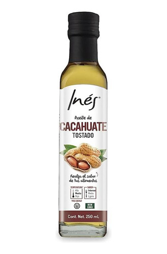 Aceite De Cacahuate Tostado Inés 250 Ml