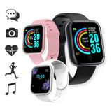 Monitor De Salud Bluetooth Smart Watch Smartwatch D20, Color Blanco, Carcasa, Color Blanco