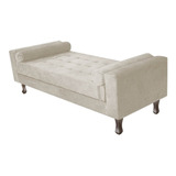 Divã Recamier Sofá Félix 160 Cm Suede Am Moveis