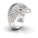 Anel Águia,águia Americana,prata 950,anel Dedeira Masculino