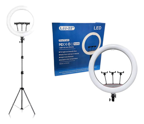 Aro De Luz Led 56 Cm Con Trípode Extensible 2 Metros