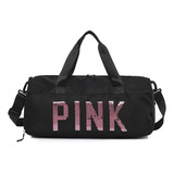 Bolso Fit Importado Pink Con Compartimiento Para Zapatillas 