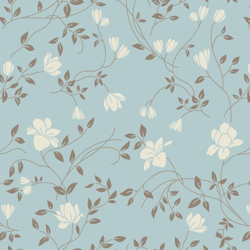 Adesivo De Parede Floral Tiffany Flores Sala Quarto Rolo 3m