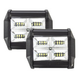 Tunelight 2 Faros 12 Leds Luz Blanca Ámbar 4x4/jeep 36 Watts