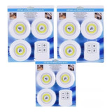 Pack De 3 Set Luz Led Inalámbricas Con Control Remoto !