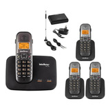 Kit Telefone Ts 5150 + 3 Ramal + 3g Gsm Celular Intelbras
