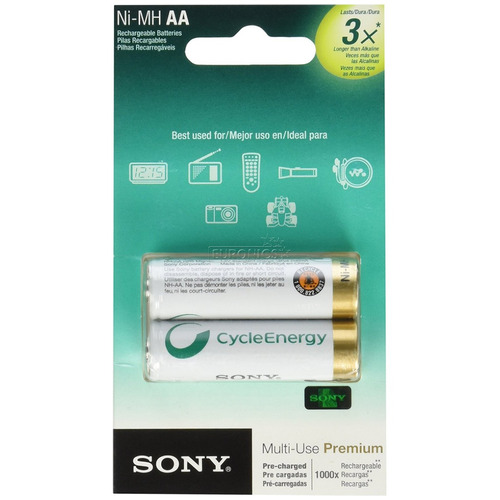 Pila Recargable Sony 2100mah Pack X 4