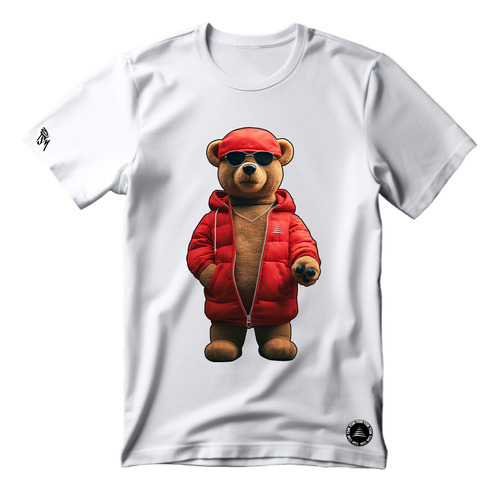 Camiseta Urso Bobojaco Tsm Tendência Casual Alta Qualidade