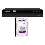 Dvr 8 Canais Intelbras Mhdx 1208, Hd 1 Tb Wd Purple 