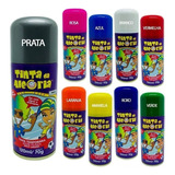 Kit 12 Tinta Spray Da Alegria Colorida Cabelo Barba Carnaval