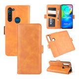 Funda De Piel De Doble Cara Para Motorola Moto G8 Power