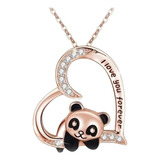 Collar Panda De Plata De Ley 925 Para Mujer