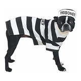Disfraz Perrito Prisión Perro 24  Negro Y Blanco