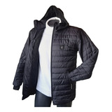 Chaqueta Hombre Acolchada Impermeable Invierno Capota Abrigo Moda Masculina Liviana Urbana Ropa De Calle Calidad Premium Forro Ovejero