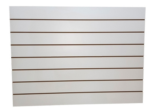 Panel Ranurado 120x90 - Mdf Pintado De Blanco