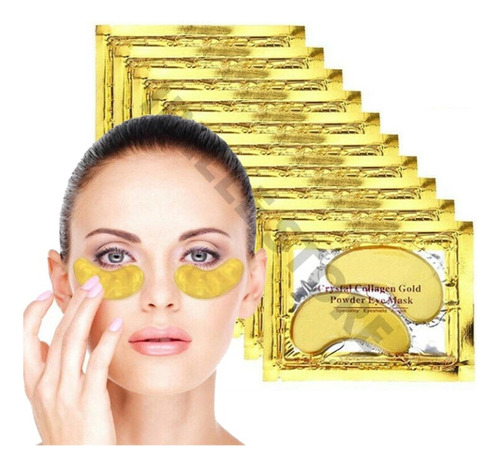 50 Máscaras Colágeno P/ Olhos Anti Rugas Anti Idade + Brin