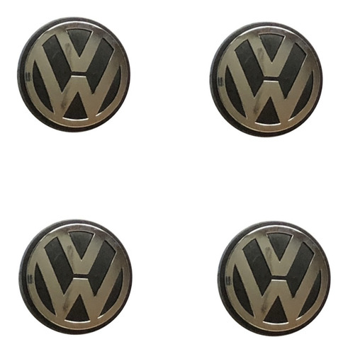 4 X Centro Llanta Tapa Rueda Volkswagen Gol Fox Suran Bora 