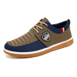 Zapato Deporte Hombre Zapatos Lona Transpirables Y Cómodos