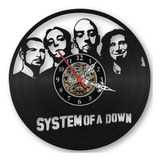 Relógio Parede System Of A Down Bandas Rock Pesado Vinil Lp