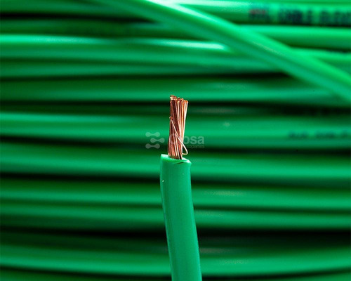 Cable Flexible Automotriz Calibre 12 Verde Rollo 30 Metros